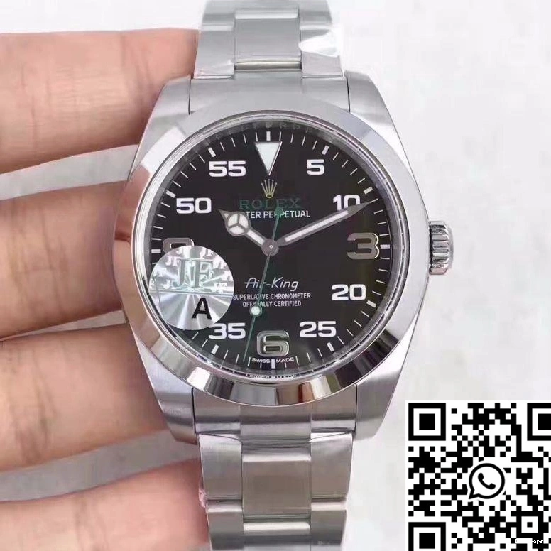 JF Rolex Factory 619 Air-King Black 116900 Dial StreetReady 0820